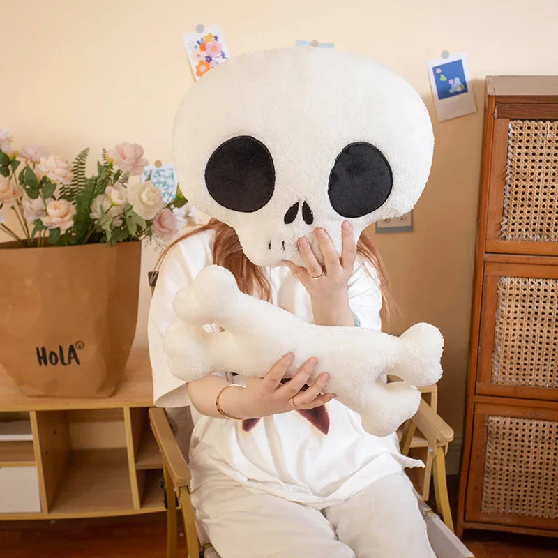 Horror Halloween Props Stuffed Skull