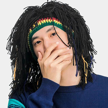 Rasta Wig Beanie Men's Caps