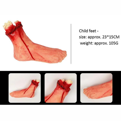 Halloween Horror Props Bloody Handger Leg Foot Brain Heart Halloween Supplies