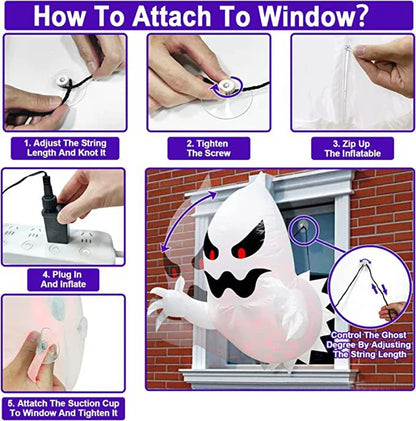 1.4m Halloween Inflatable Ghost