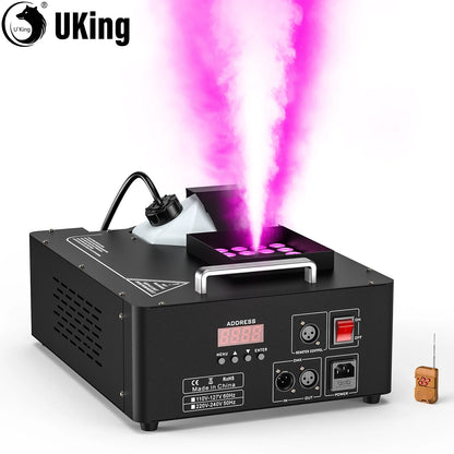 U'King 1500w Fog Machine RGB 3IN1 24LED Vertical Smoke Machine
