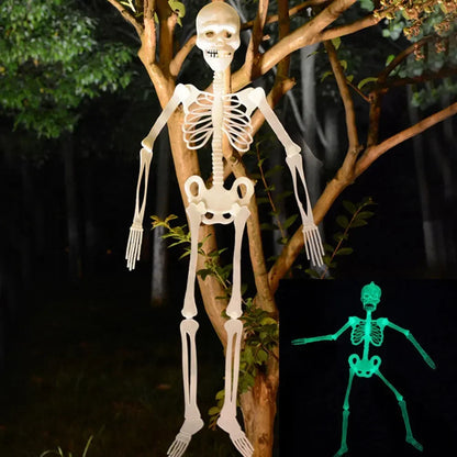 Scary Luminous Hanging Skeleton