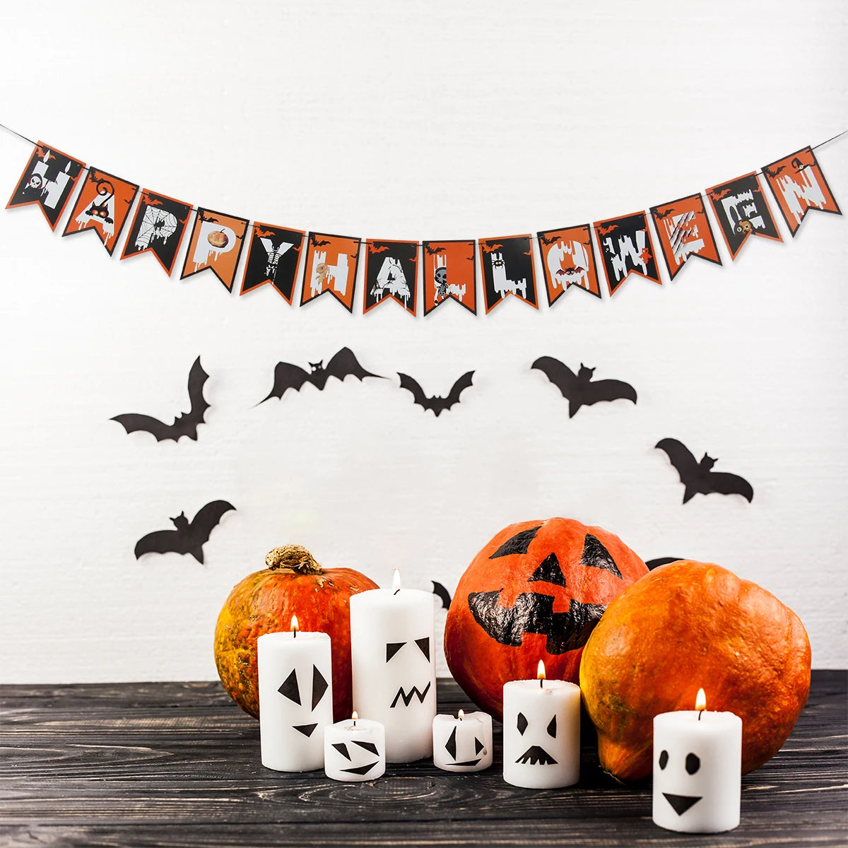 Happy Halloween Hanging Banner Garland - Festivewarehouse™