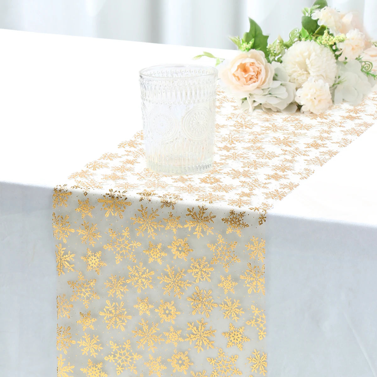 Golden Table Runner