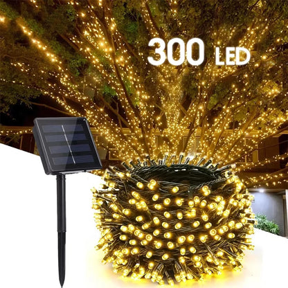 Solar String Light Fairy Garden Waterproof Outdoor Lamp