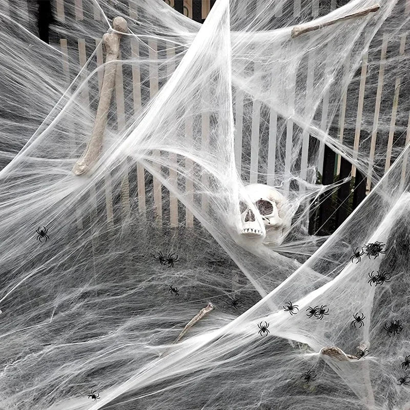 Halloween Decoration White Spider Web
