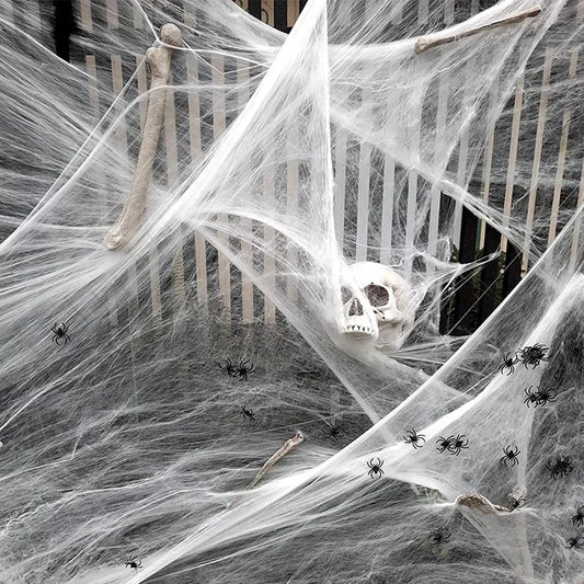 Halloween Decoration White Spider Web