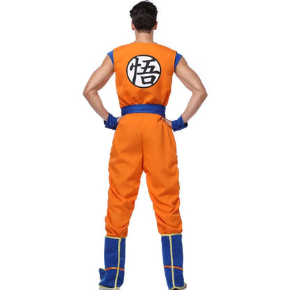 Adult Man Halloween Japanese Anime Son Goku Cosplay Costume