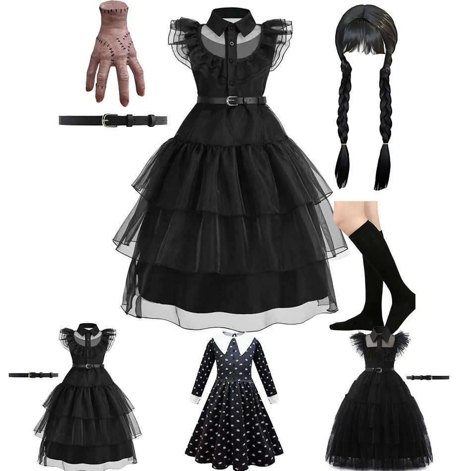 Wednesday Addams Dress for Children