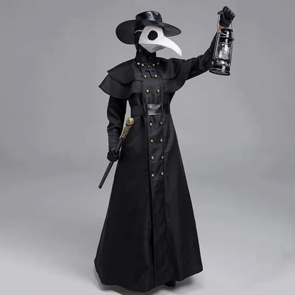 Medieval Hooded Robe Plague Doctor Costume