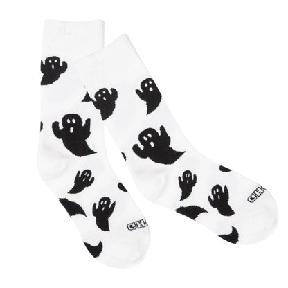 Spooky Ghostly Pattern Middle Calf Socks