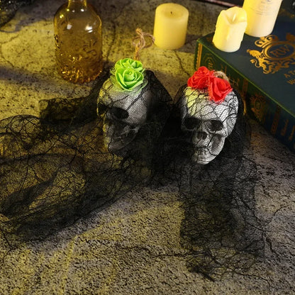 Mesh Skeleton Head Ghost House Decoration - Festivewarehouse™