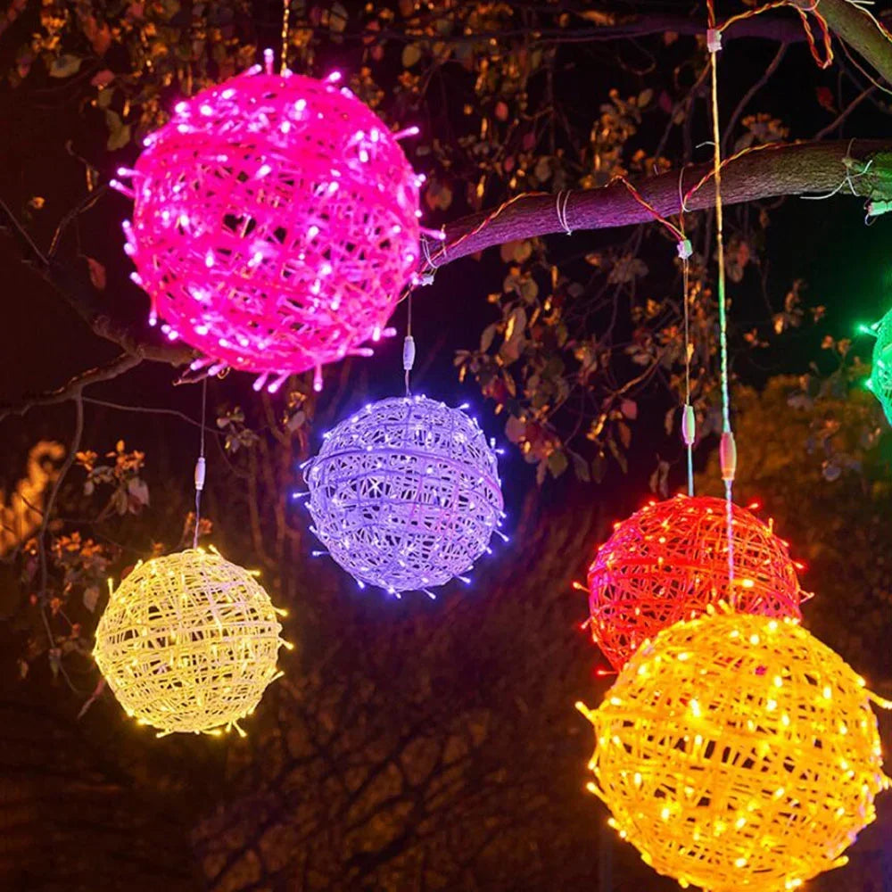 20/30CM Christmas Globe Fairy Light String Outdoor Lantern