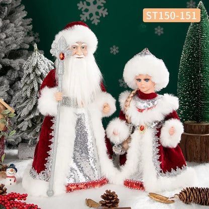 Santa Claus Boy Girl Russian Electric Music Doll