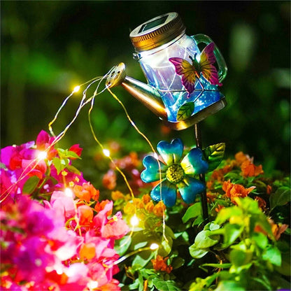 Charming Solar Watering Can LED String Lights