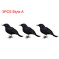 Simulation Fake Raven Bird Props