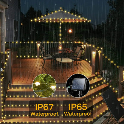 Solar Outdoor String Lights 100/150m -Waterproof Garlands