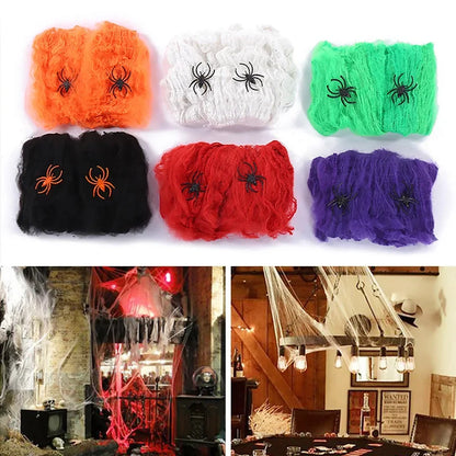 Halloween Decoration White Spider Web