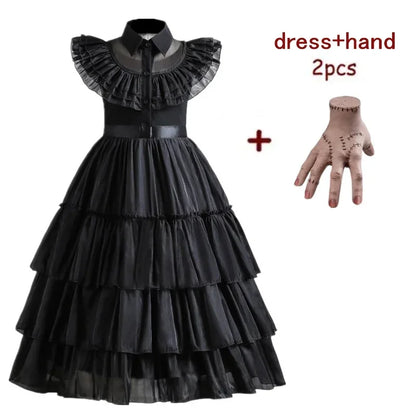 Wednesday Adams Cosplay for Girls Costume 2025