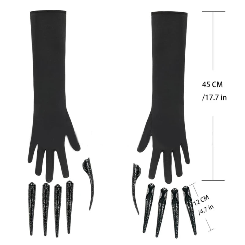 Scary Long Nails Gloves Cosplay Party Costume