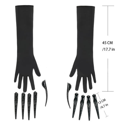 Scary Long Nails Gloves Cosplay Party Costume