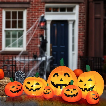 Inflatable Pumpkins, Yard Lawn Lighted Blow-up