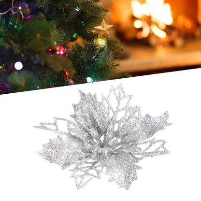 Artificial Flower Hollow Ornaments – Christmas Tree Decor