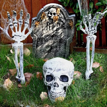 Skeleton Head Hands Halloween