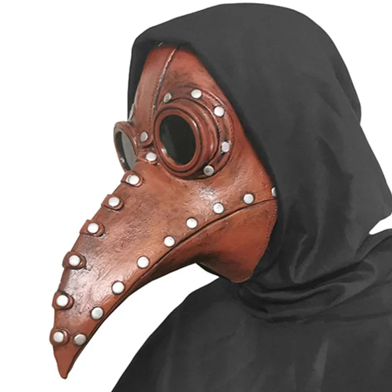 Halloween Black Rubber Plague Doctor Mask Long Nose Bird Beek Steampunk Gas Latex Face Mask