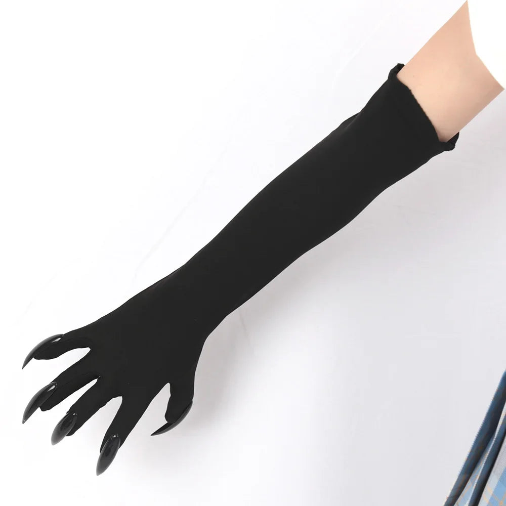 Makeup Witch Black Nail Ghost Nails