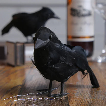 1-6PCS Scare Black Feather Crow