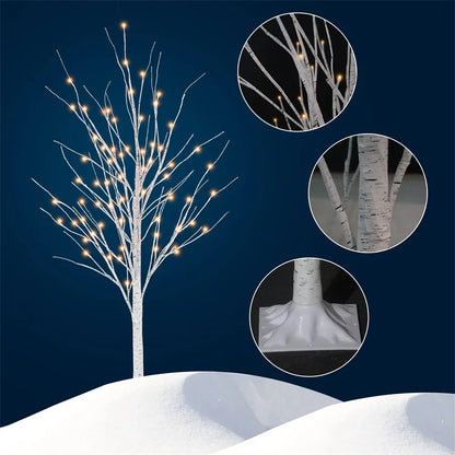 1.8M Lighted Birch Tree