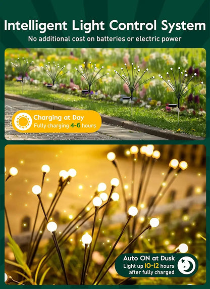 8 LED Solar Garden Lights - Elegant Seasonal Piece