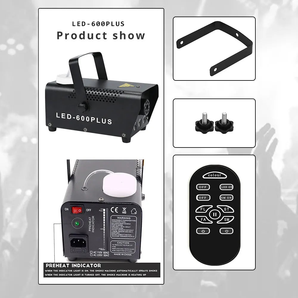 Disco Party automatic fog machine LED-600PLUS