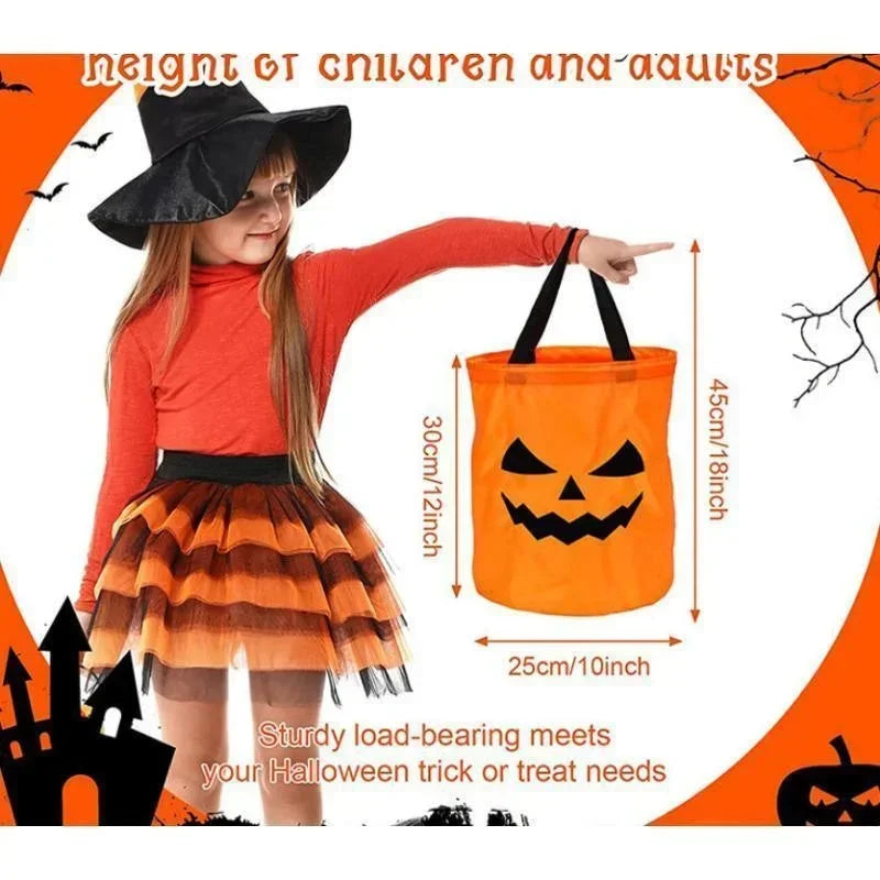 LED Light Halloween Trick Or Treat Bucket