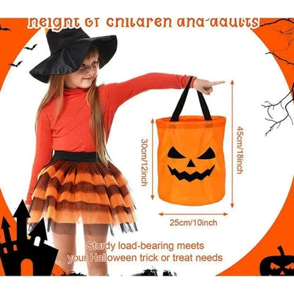 LED Light Halloween Trick Or Treat Bucket