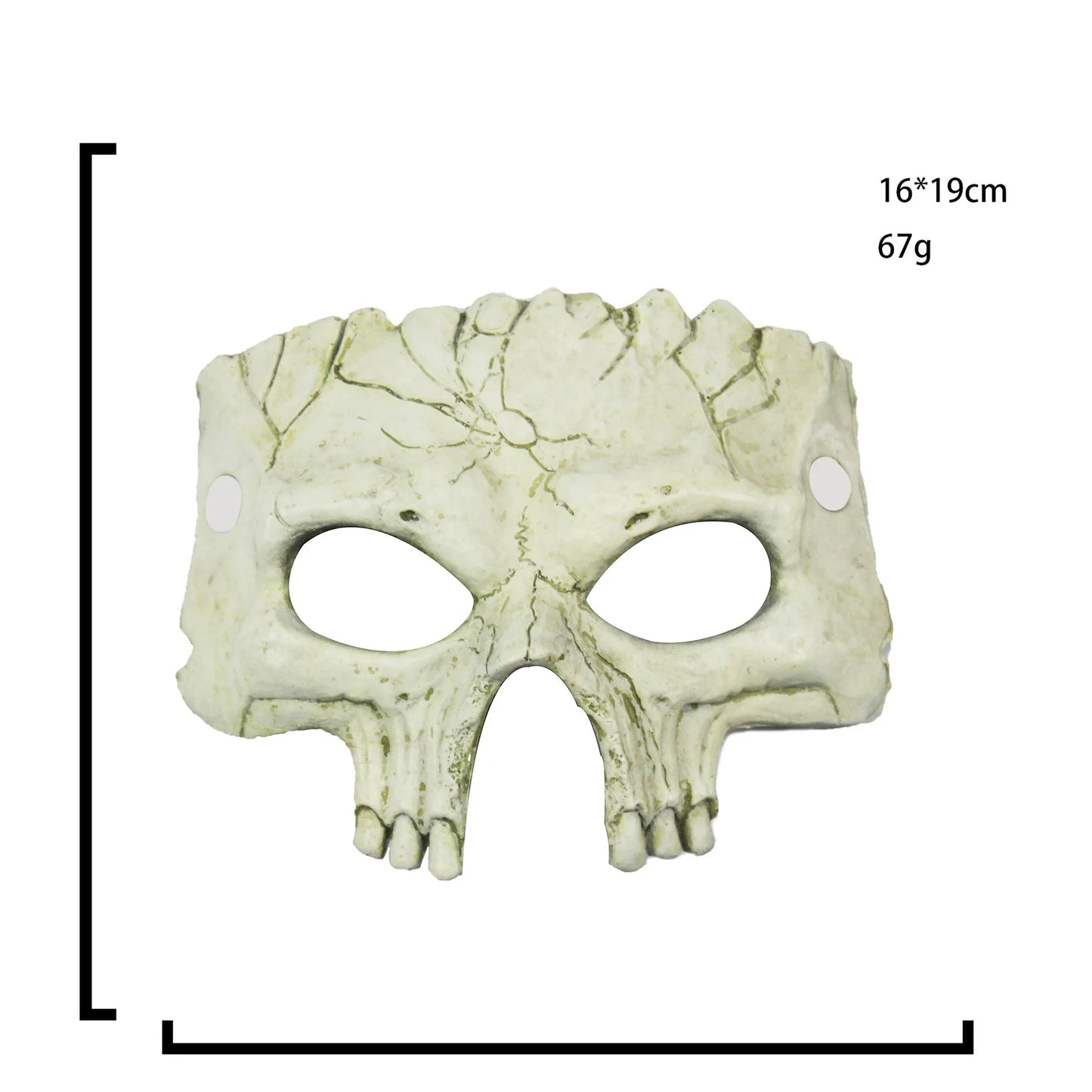 Realistic 3D Skeleton Half Mask