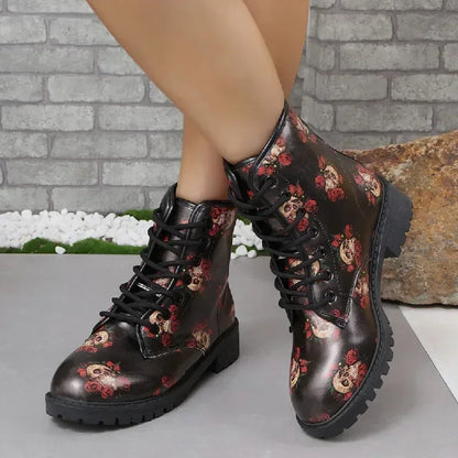 Women's Printed Short Boots Autumn/Winter