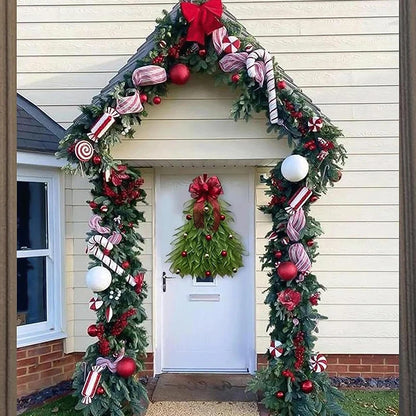 Christmas Wreath - Elegant Seasonal Decor - Decorative Wreath for Home & Holiday