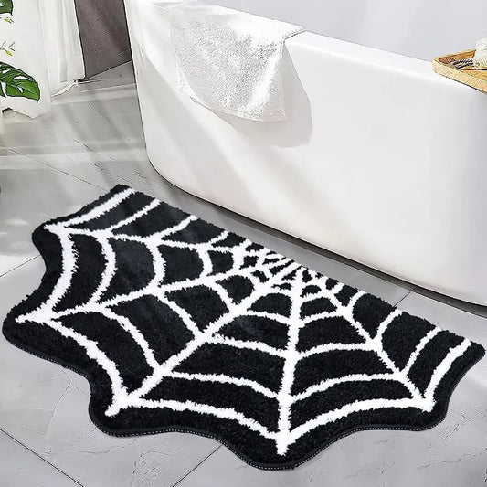 Bath Mat Gothic Bedroom Carpet Spider Web