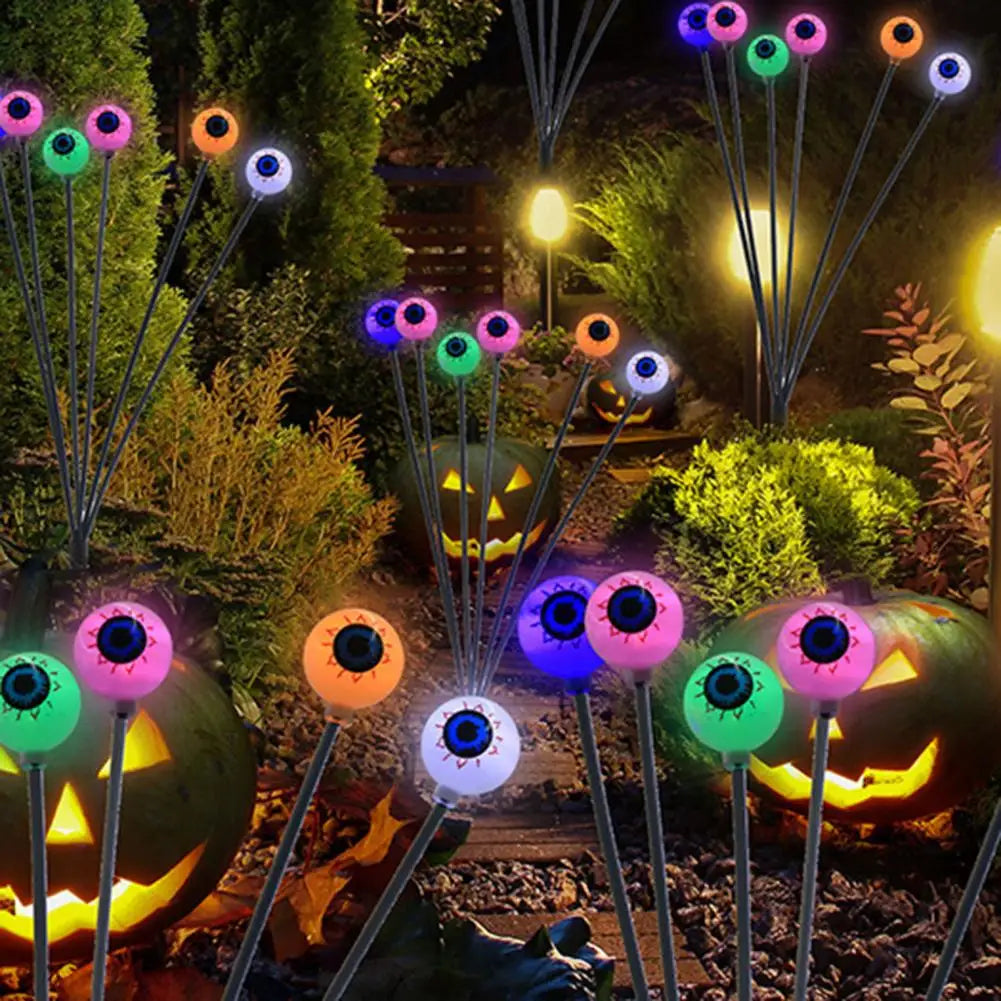 Ghost Eyeball Stake Light Bleeding Eyeballs Firefly Solar Lights for Yard