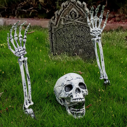 1Pcs Halloween Decorations Realistic Skull Head