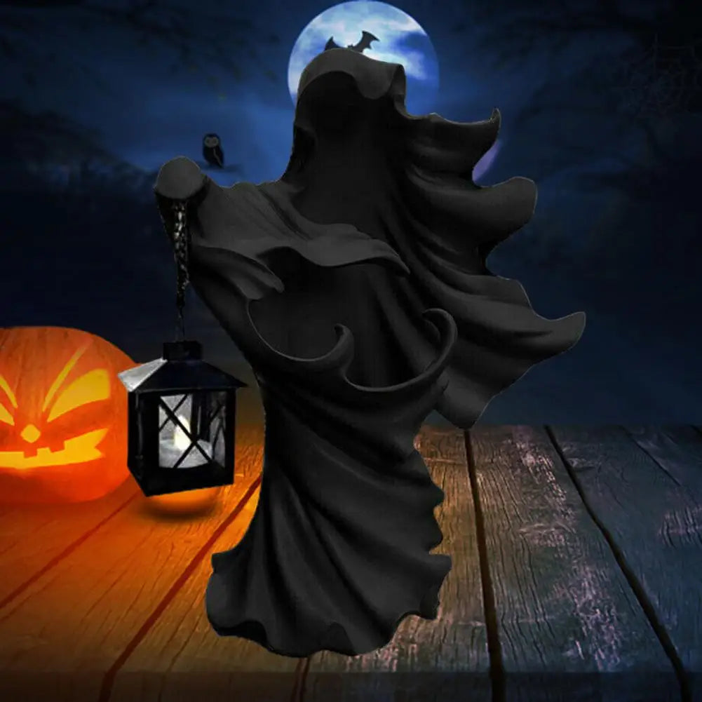 Resin Ghost Lamp Spooky Halloween Witch Lantern