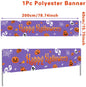 Happy Halloween Banner Pumpkin Ghost