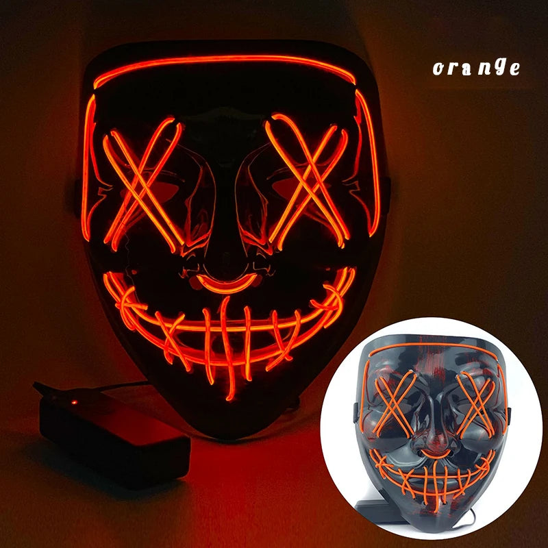 LED Dual Color Glowing Masks