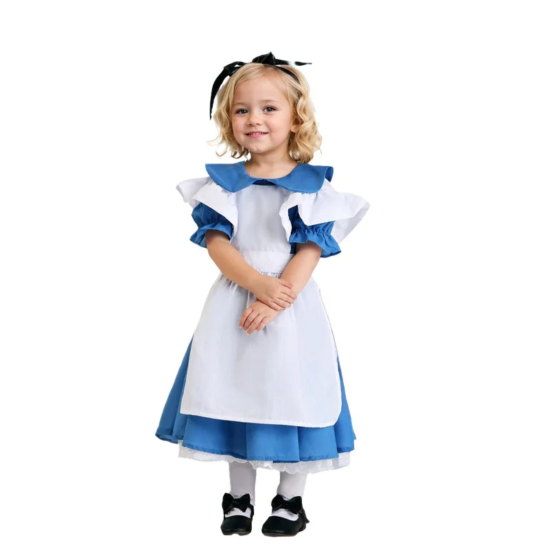 Alice Blue Lolita Maid Dress for Women
