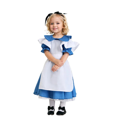 Alice Blue Lolita Maid Dress for Women