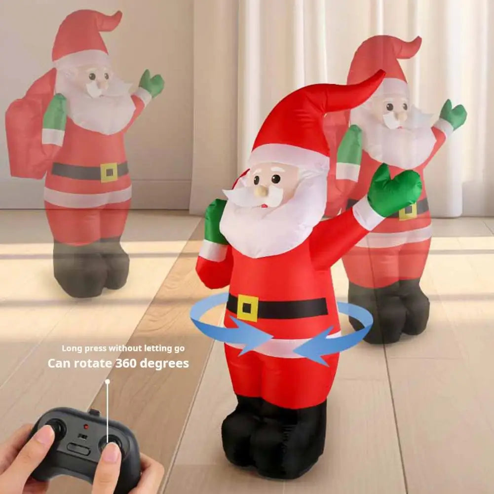 125CM Inflatable Santa Claus with Gift Bag LED Lights