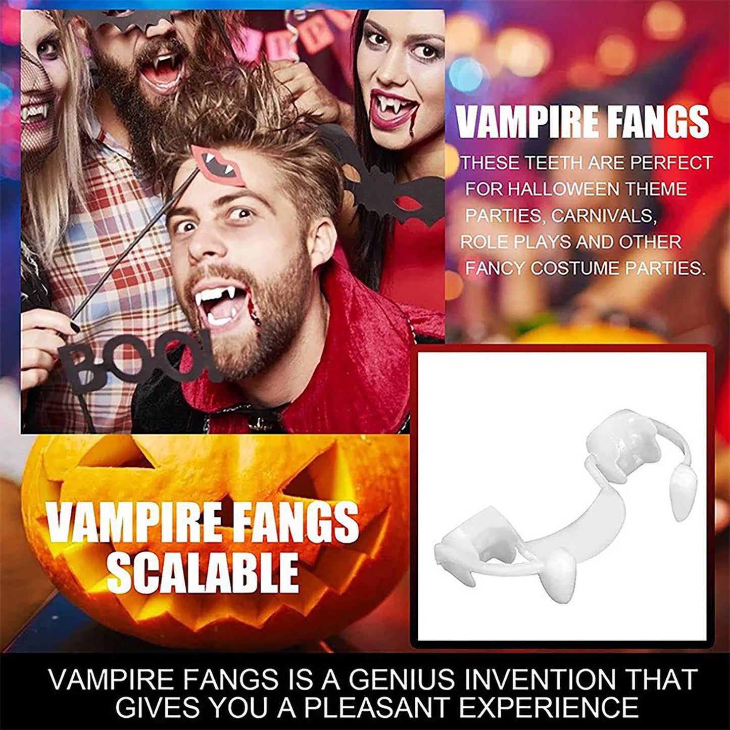 Vampire Zombie Teeth Makeup