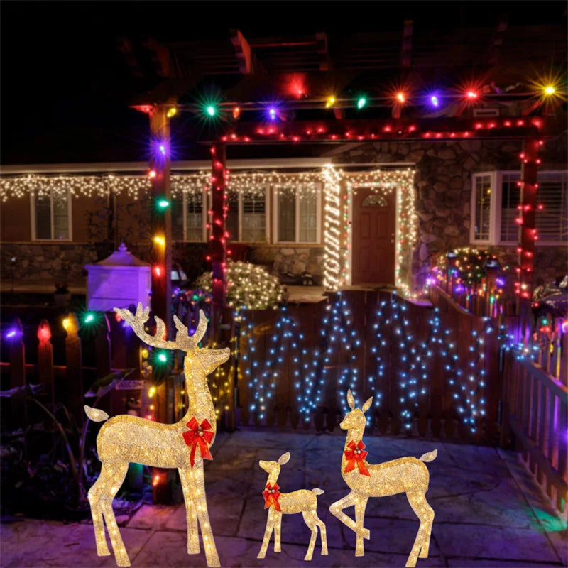 Lighted Christmas Reindeer - Water Resistant Light